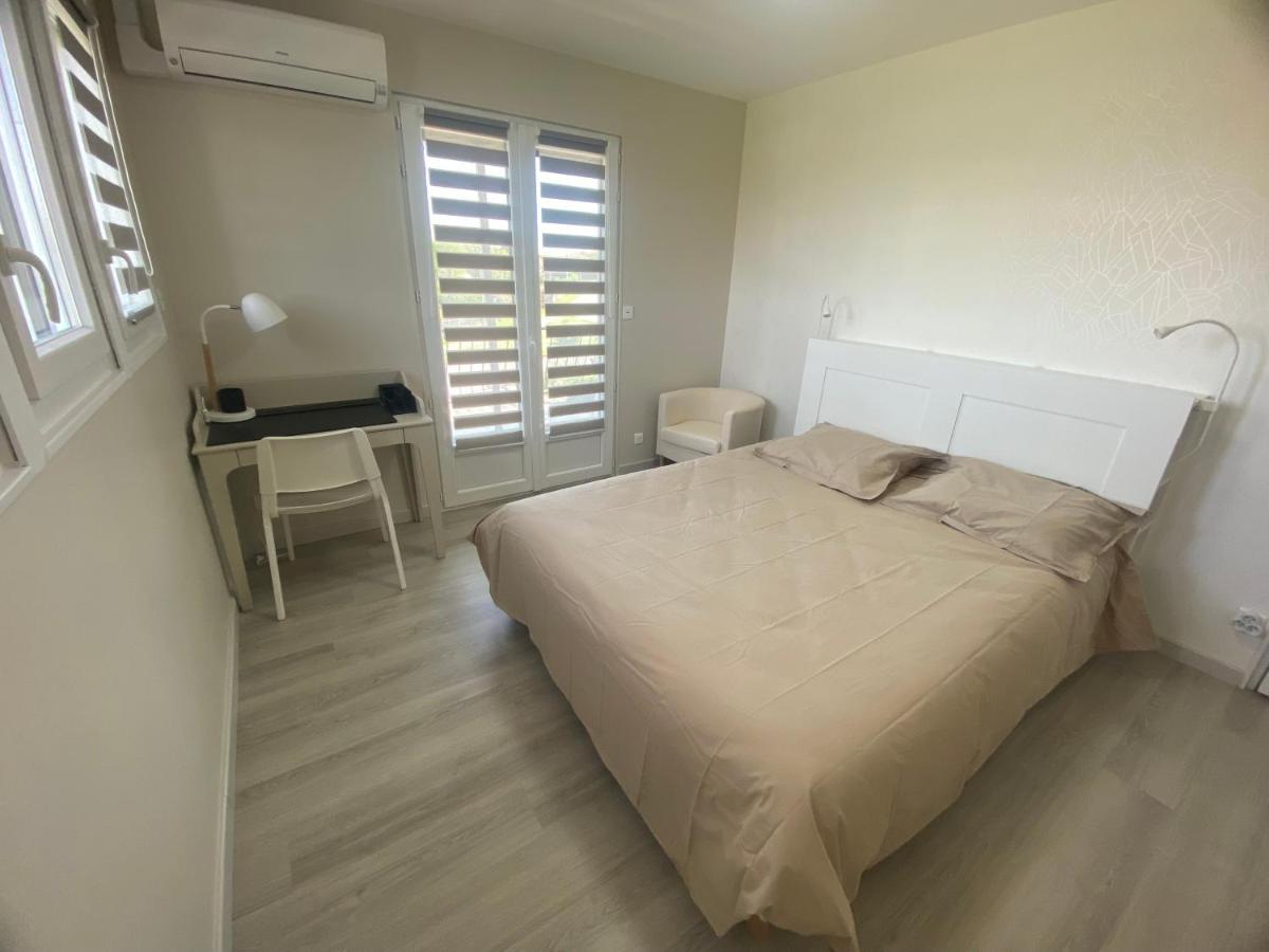 Chambre Dans Logement Partage Chez L Habitant Avec Piscine De 1 A 3 Chambres Grieges Exterior photo
